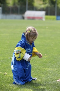 Lucy sul campo del Chievo